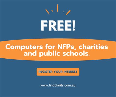 free computers for charities.